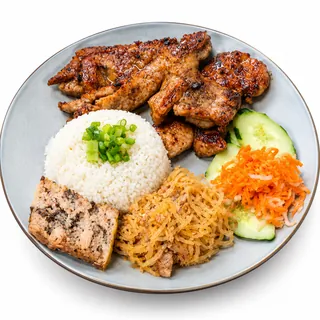 C1. Pork Chop, Shredded Pork & Egg Patty (Com Suong Bi Cha)